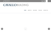 Tablet Screenshot of cavallobuilding.com